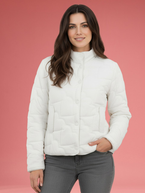 DressBerry Mock Collar Quilted Jacket