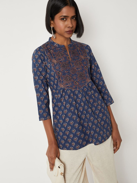 max Women Floral Printed Round Neck Kurti