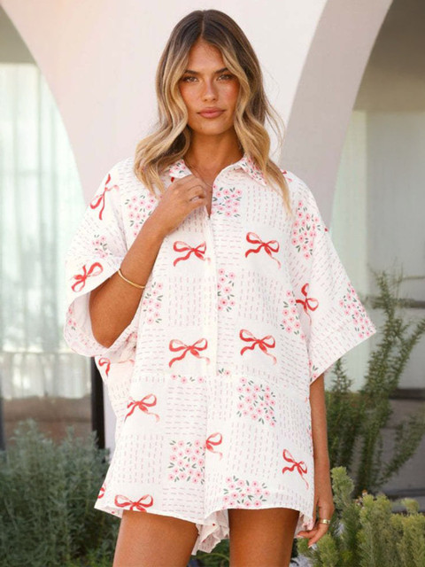 StyleCast Women Printed Waist Tie-Ups Jumpsuit