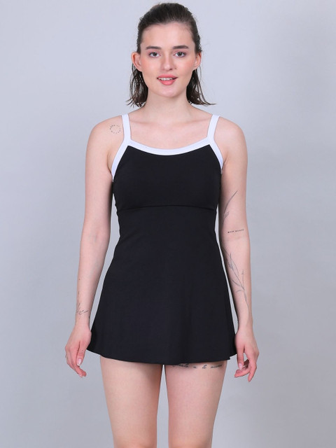 MEGASKA Women Shoulder Straps Swimwear With Attached Shorts