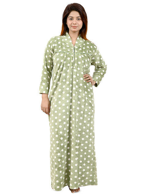 MIAVII CREATION Printed Maxi Nightdress