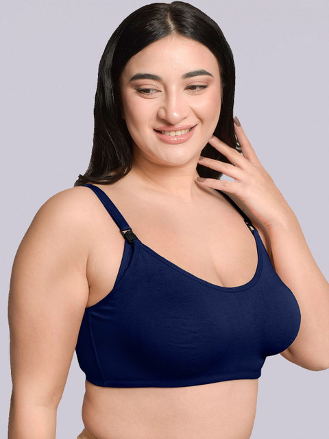 Inner Sense Women Plus Size Non-Wired Non Padded Anti Odour Maternity Full Coverage Bra