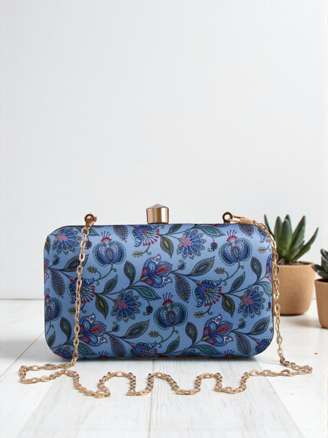 VRPS Handicrafts Printed Box Clutch