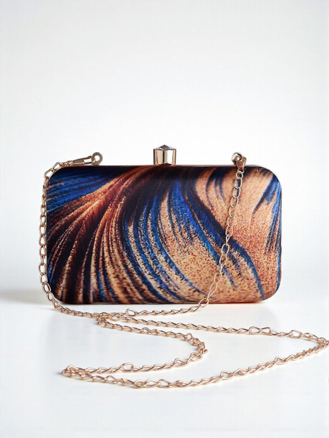 VRPS Handicrafts Printed Box Clutch