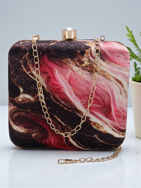 VRPS Handicrafts Printed Box Clutch