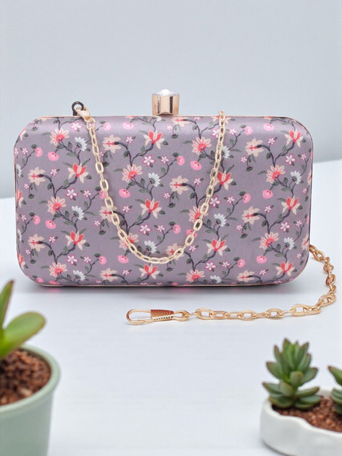 VRPS Handicrafts Printed Box Clutch
