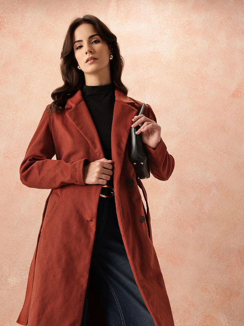all about you Single Breasted Knee Length Overcoat