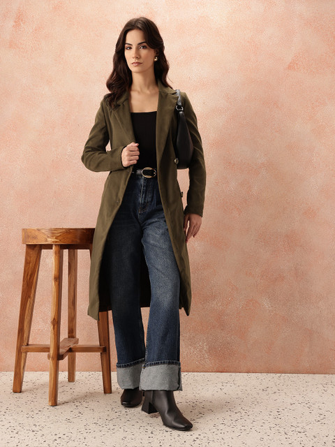 all about you Single Breasted Knee Length Overcoat