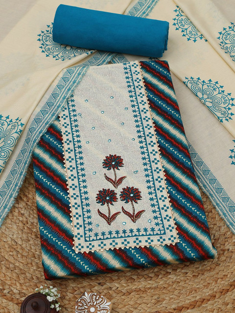 Soch Women Printed Unstitched Dress Material