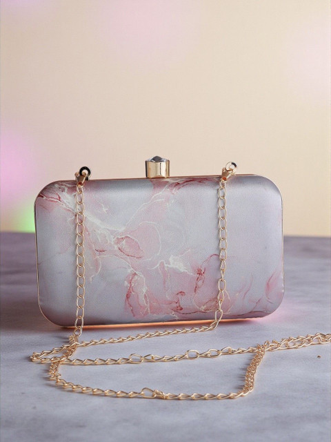 VRPS Handicrafts Printed Box Clutch