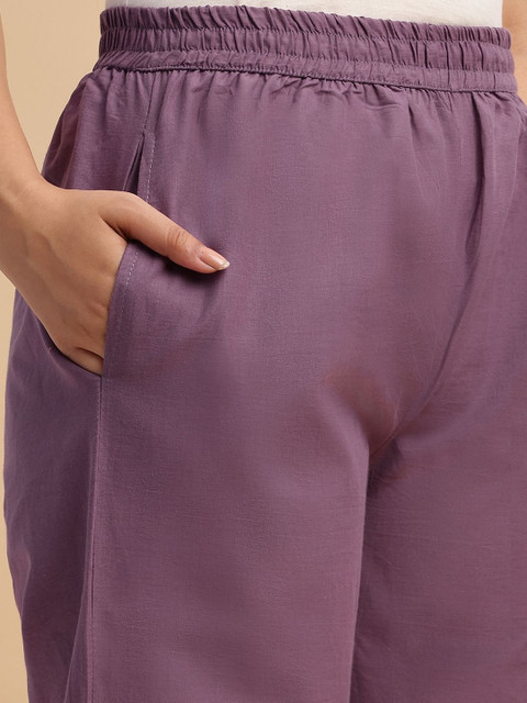 Lavender Printed Tunic and Trousers Co-Ords - Image 5