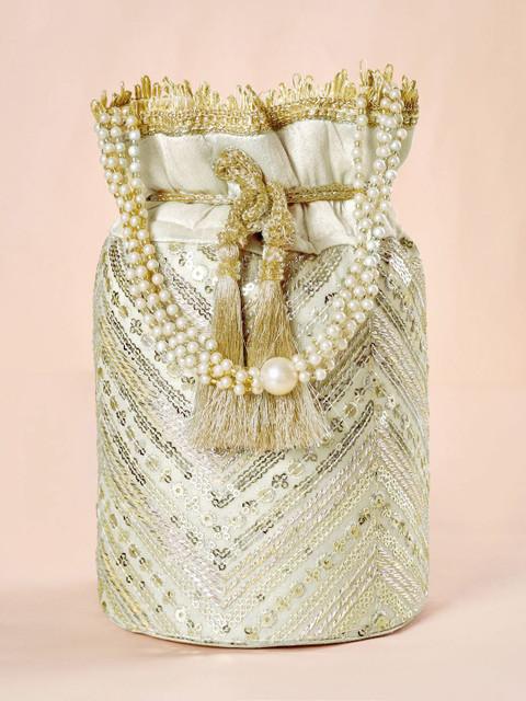 Peora Embellished Potli Clutch