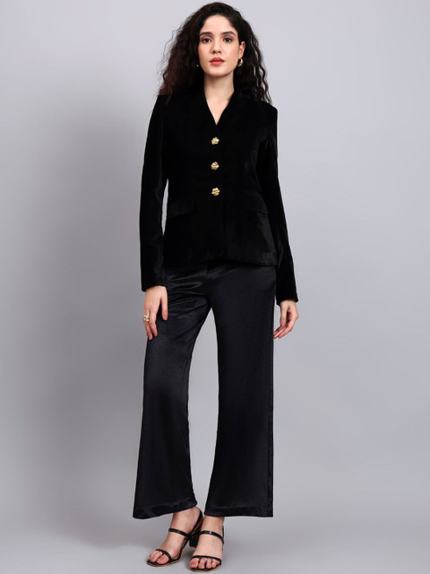 PowerSutra Velvet V Neck Stretchable Blazers - Image 2