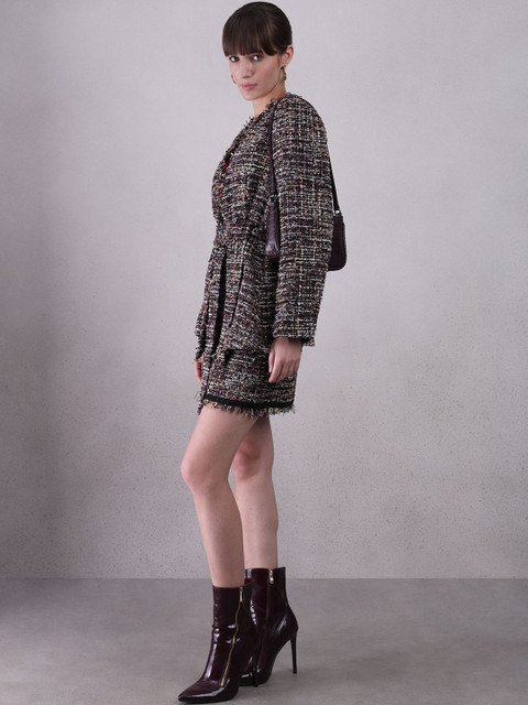 Vero Moda Women Textured Shawl Collar Regular Fit Blazers