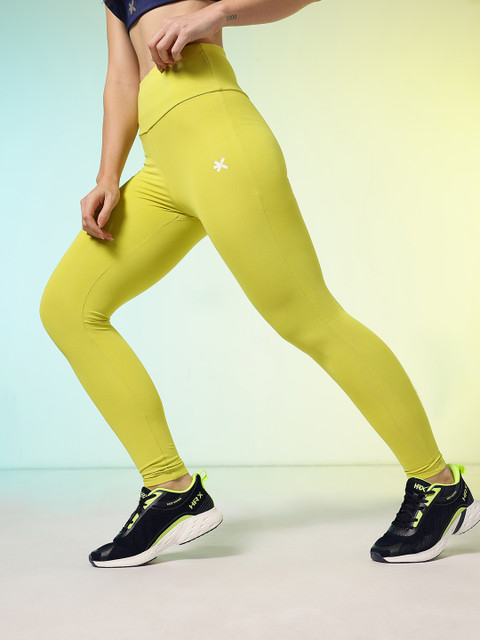 HRX by Hrithik Roshan Brand Logo Detail High-Rise Running Tights