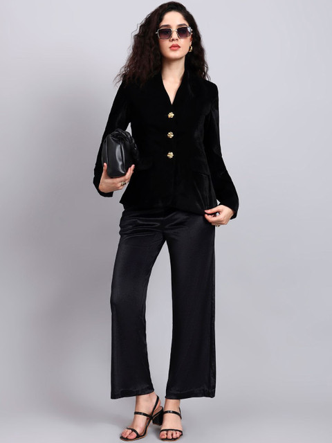 PowerSutra Velvet V Neck Stretchable Blazers - Image 6