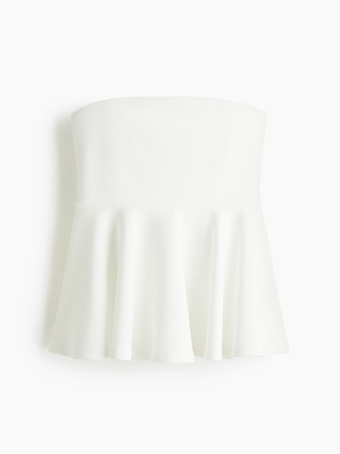 H&M Bandeau Peplum Top