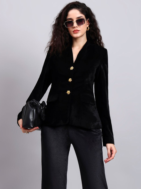 PowerSutra Velvet V Neck Stretchable Blazers - Image 5