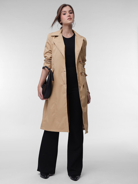 French Connection Single Breasted Knee Length Overcoat