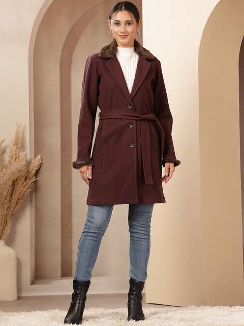 Nayam By Lakshita Women Woollen Single Breasted Overcoat