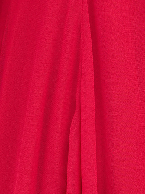 Virgio Women Solid Viscose V-Neck Long Sleeves Plus Size Dresses - Image 7