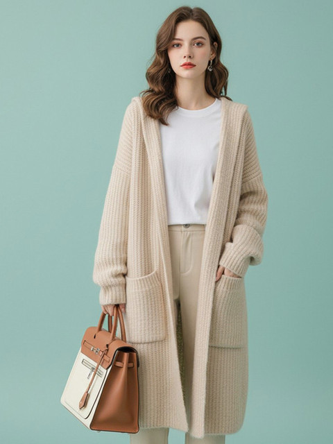 DressBerry Women Woollen Longline