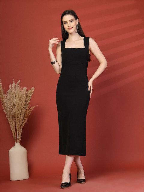 plusS Sheath Midi Dress