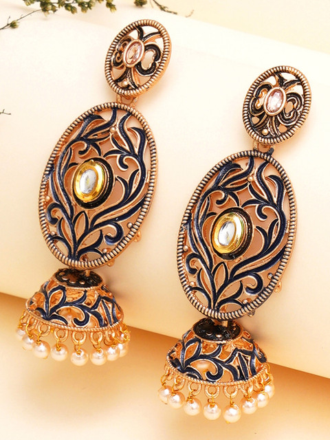 KARATCART Contemporary Jhumkas Earrings