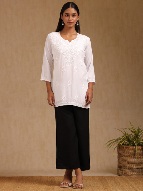 Soch Women Regular Fit Mid-Rise Wide Leg Trouser