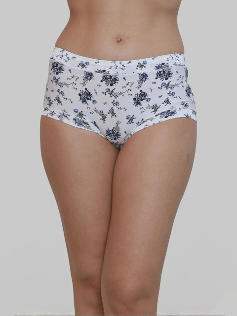Glamoras Printed Mid-Rise Seamless Hipster Briefs
