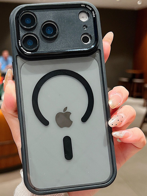 Luxury Kase Magnetic Clear Shockproof iPhone 17 Pro Mag-Safe Compatible Back Case