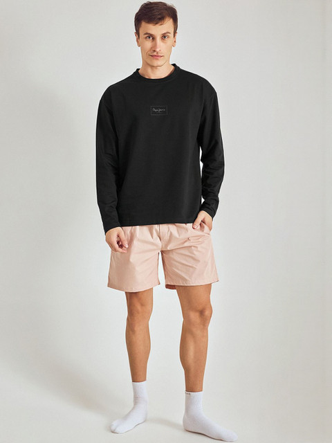 Pepe Jeans Round Neck Long Sleeves Regular Fit Cotton T-shirt