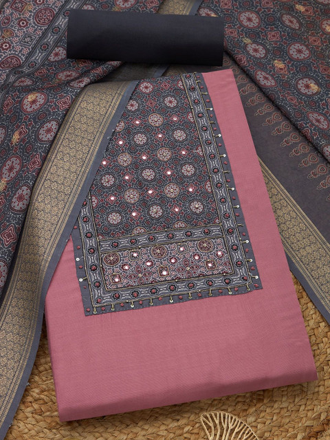 Soch Embroidered Pure Cotton Unstitched Dress Material