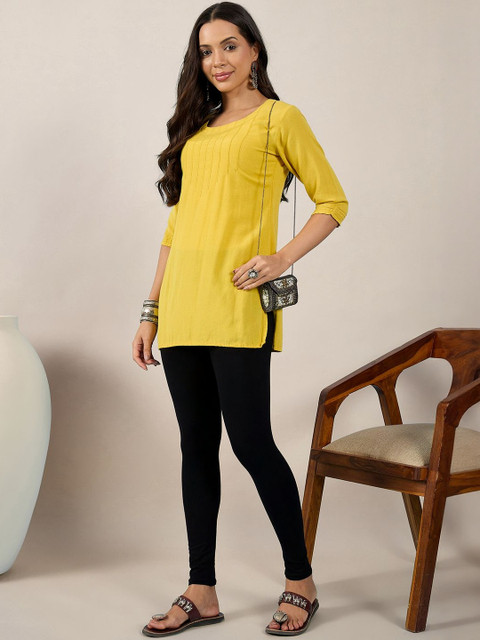 DIMPY GARMENTS Women Pack Of 3 Mid-Rise Pure Cotton Ankle-Length Leggings - Image 6