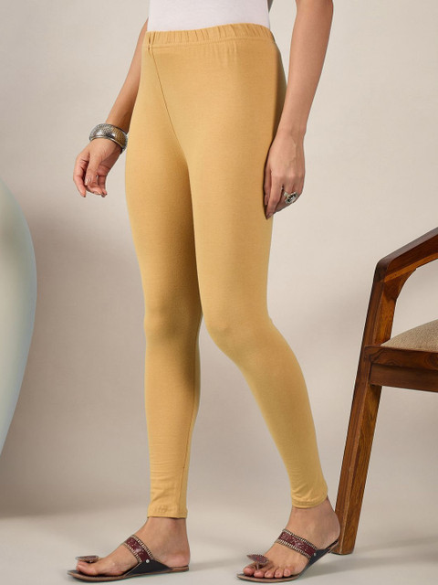 BUY NEW TREND Women Pack Of 2 Mid-Rise Pure Cotton Ankle-Length Leggings - Image 3