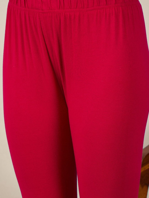 BUY NEW TREND Women Pack Of 3 Mid-Rise Pure Cotton Ankle-Length Leggings - Image 7