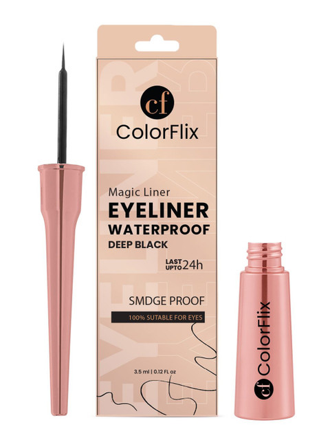 COLORFLIX Magic Smudge-Proof & Long-Lasting Matte Liquid Eyeliner - 4 ml - Black
