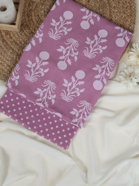 SALWAR STUDIO Printed Pure Cotton Unstitched Dress Material