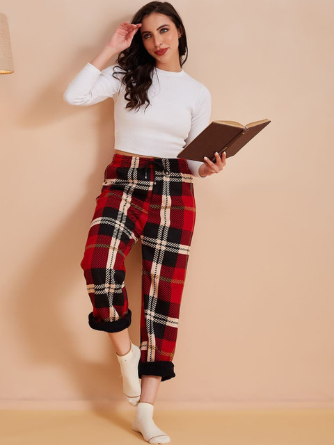 G Heist Women Printed Assorted Fleece Winter Fur Lounge Pants