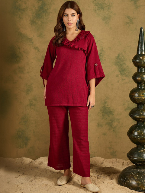 SAHASIKA V-Neck Tunic With Trouser