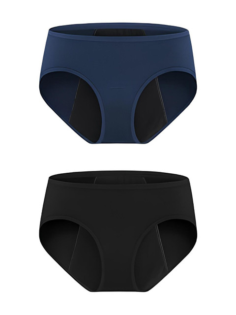 Diving Deep Pack Of 2 Mid-Rise Period Briefs