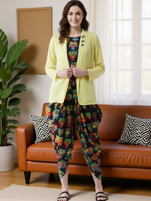 KYVO Women Printed Cotton Basic Jumpsuit