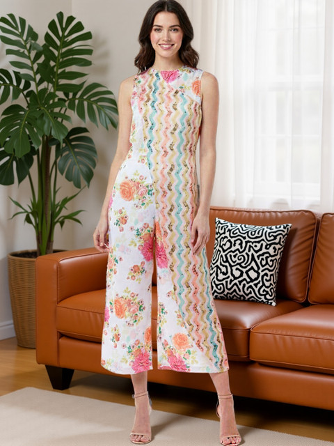 KYVO Printed Basic Jumpsuit