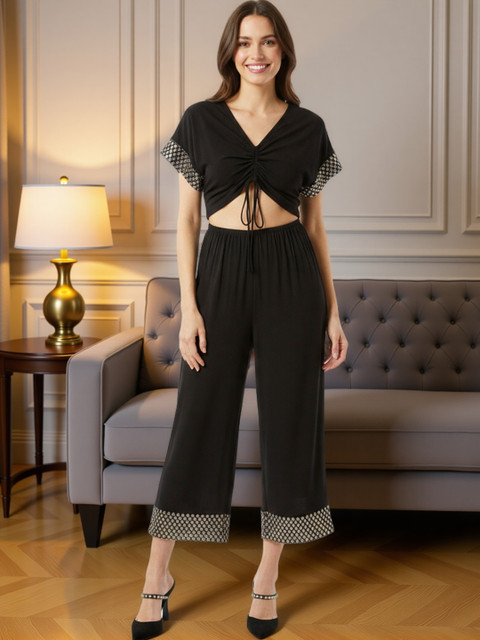 KYVO Women Basic Jumpsuit with Embellished