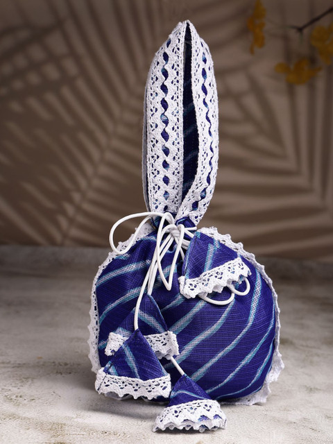 Dhrohar Striped Potli Clutch