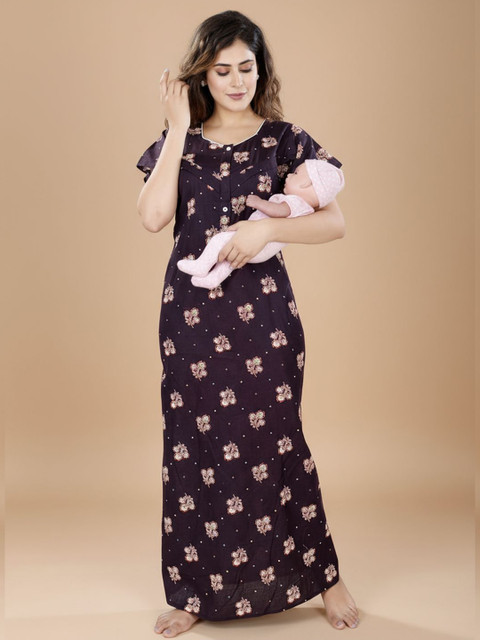 ANKONA Printed Maxi Nightdress
