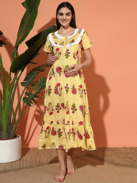 SEPHANI Printed Maxi Nightdress