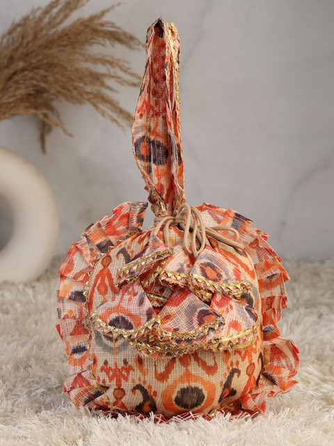 Dhrohar Printed Potli Clutch