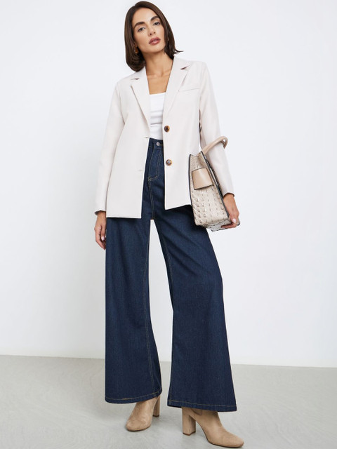 Styli Notched Lapel Single-Breasted Regular Fit Blazer