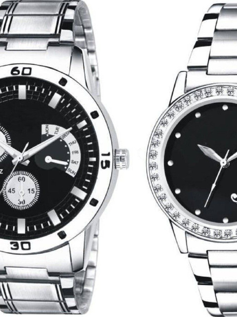 Miss Perfect Unisex Dial & Stainless Steel Bracelet Style Straps Analogue Multi Function Watch ni553